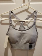 All in Motion Seamless Cami Bra Medium Gray Moisture Wicking 2 Pack New