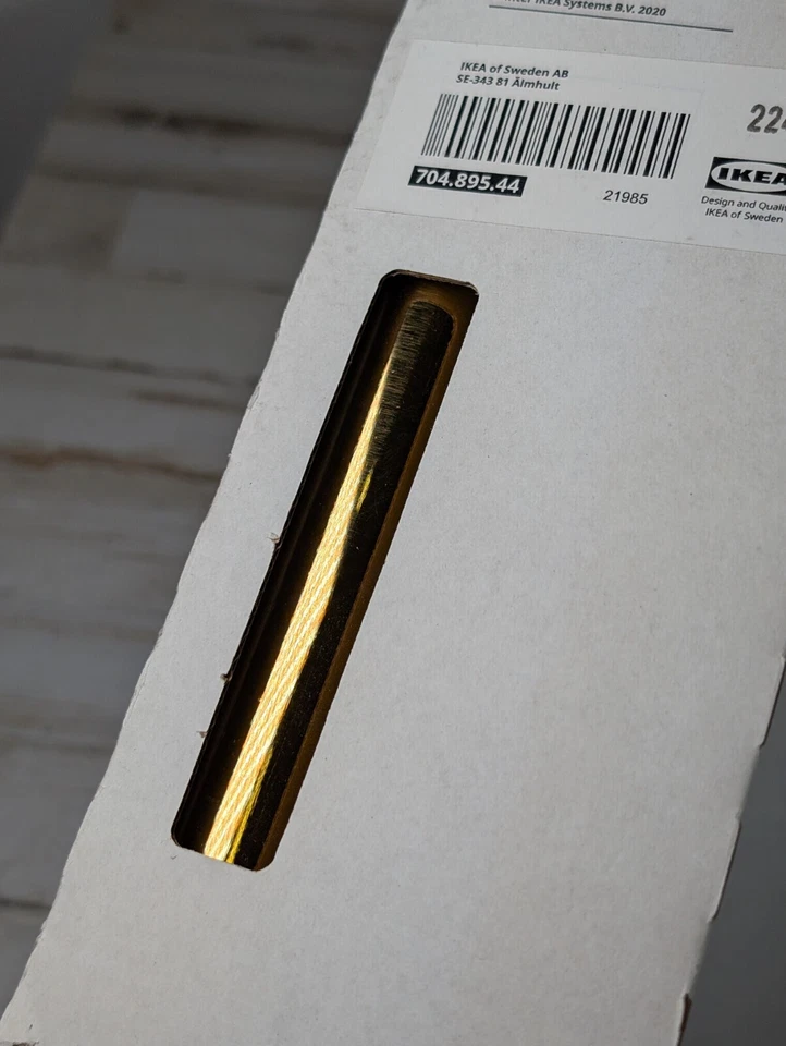 Lote 4 varillas de cortina IKEA Bekrafta color latón 47,25-82,75 pulgadas 120-210 cm 70489544 Foto 3 de 4