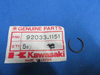 Kawasaki # 92033-1151 Piston Pin Snap Ring EX KZ KLF KLT ZL ZX