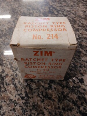 ZIM No.214 SMALL ENGINE PISTON RING COMPRESSOR. 2 1/8'' To 5'' Depth 3 1/2'' 
