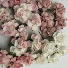 2" or 5cm Mixed Pink White Blush Paper Flower Wedding R40-TH/Special-C3