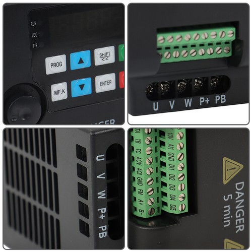 2.2KW VFD 220V 3HP 1 to 3 Phase Variable Frequency Drive Inverter New - Picture 8 of 17