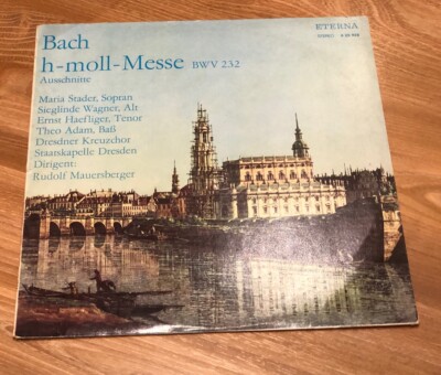 Bach: h - moll - Messe / Rudolf Mauersberger | Original-LP | Eterna