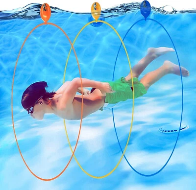 AMOBON Tauchring Tauchringe für Erwachsene und Kinder Poolspielzeug Tauchspiel Delphin