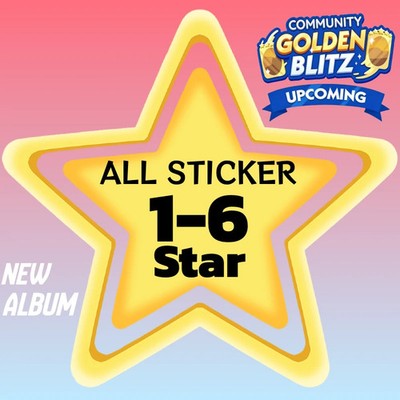 Monopoly Go 1-6   Stickers   Best&Cheap    Golden Blitz - Fast Delivery