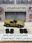 8 new tires for Vintage GoBots Stinger MRT-44 Gold Corvette 1984 Bandai Tonka