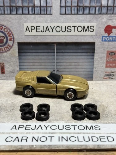8 new tires for Vintage GoBots Stinger MRT-44 Gold Corvette 1984 Bandai Tonka