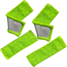4 Pack Reusable Mop Pads Compatible with 3M Scotch-Brite M-005 Floor Mops, Micro