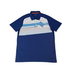 Oakley Mens Hydrolix Golf Polo Shirt XL Blue Breathable Short Sleeve
