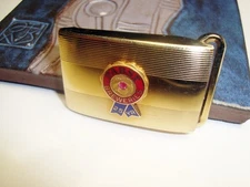 Pabst 25-Year Ruby Studded Belt Buckle w/Box, Milwaukee, Wisconsin