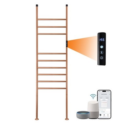 Freestanding Heated Towel Rack Electric Towel Warmer 110W Smart WiFi Voice Co...