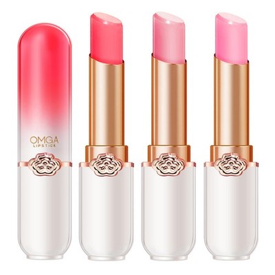 3PCS Lippenbalsam, Klarer Farbtemperaturwechsel Lippenstift Set, Lang anhalte...