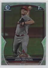 2023 Bowman Draft Chrome Lunar Glow Refractor Jason Savacool #BDC-200 0wz