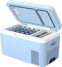 Dual Zone Car Fridge Portable 12 Volt Refrigerator 25 Quart 12V Freezer Compress