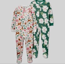 Carter's Just One You Toddler Girls' 2-pack of fleece footed pajamas 5T