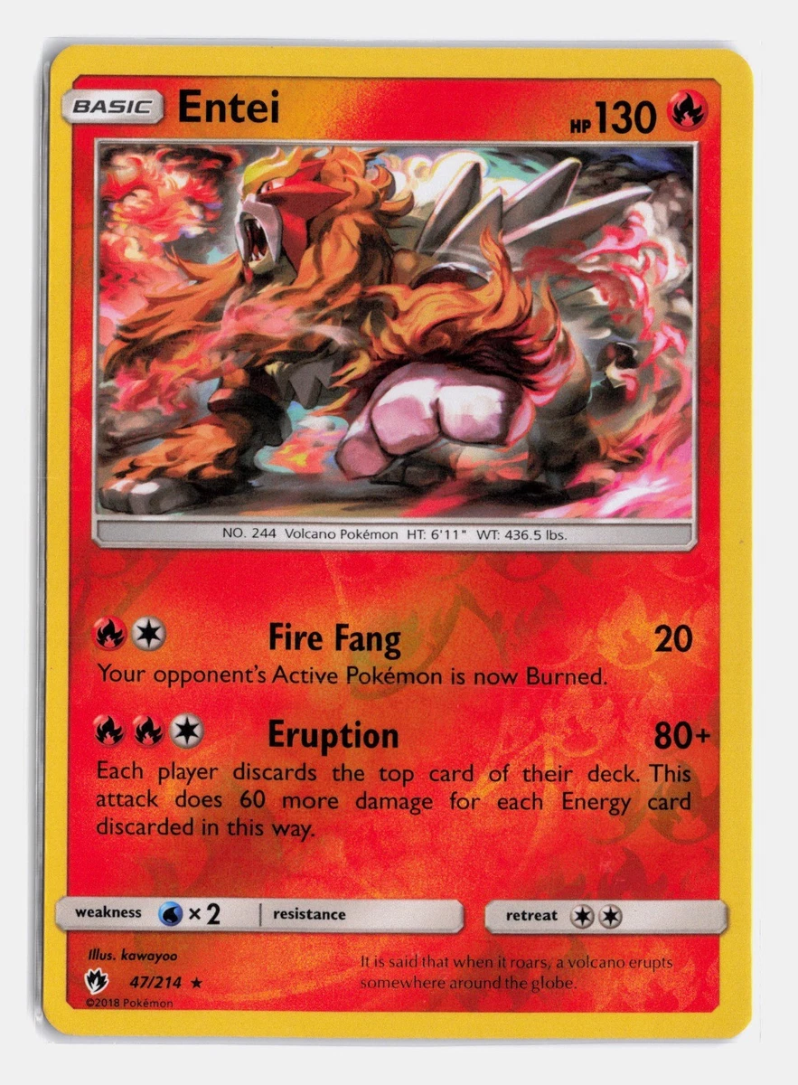 entei basic pokemon card value Entei Pokémon Individual Cards for sale