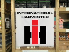 International Harvester GRO&szlig;es Banner Quadrat Traktor Schuppen Werkstatt Wand Display