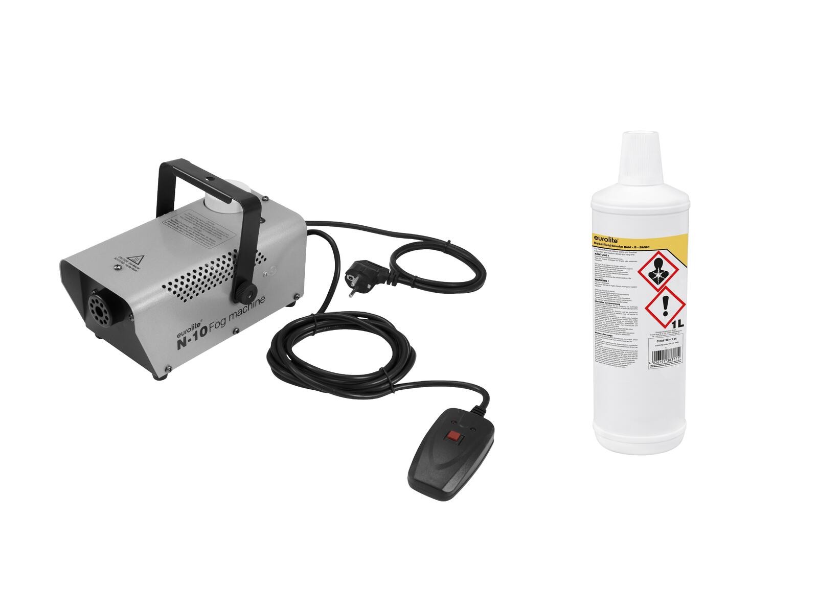 Eurolite N-10 Macchina Fumo 400W Silver + 1L Liquido Special Pack