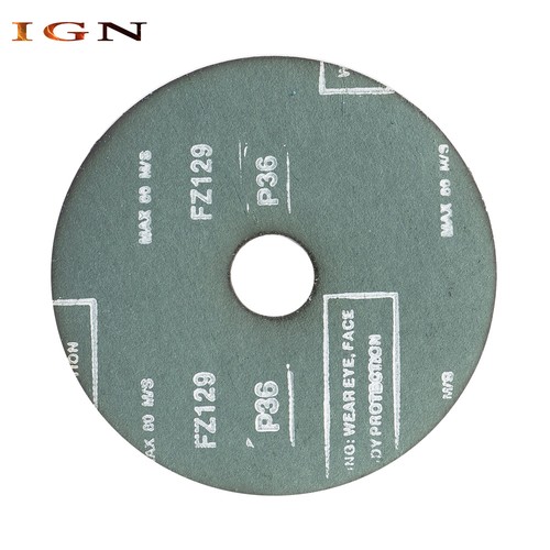 36 Grana 25Pack 5" x 7/8" Dischi per Levigare e Levigare in Fibra di Zirconia Resina - Foto 14 di 15