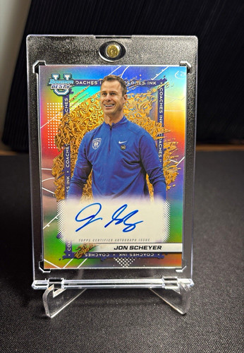 Jon Scheyer #CI-JS 2025 Bowman University Best Coaches Ink card