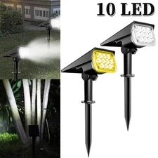 Waterproof 10LED Landscape Solar Power Outdoor Garden Path Solar Spot Light