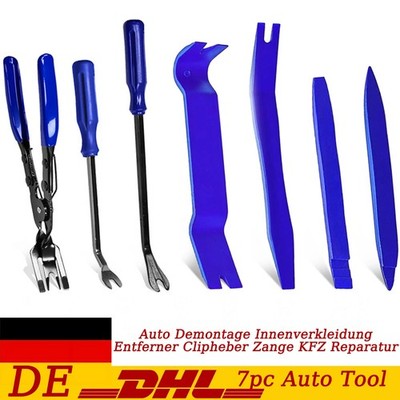 7pc Auto Tool Demontage Innenverkleidung Entferner Clipheber Zange KFZ Reparatur