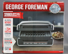 George Foreman Family Smokeless Grill & Panini - Family Size (4-6 Serving)