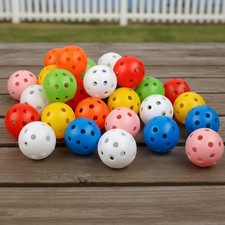 42mm Plastic Practice Golf Balls 24 Colorful Balls for Backyard Training