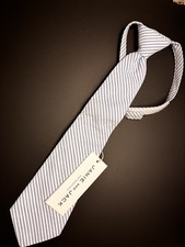 Janie and Jack White Blue Pin Stripe Boys Tie- Spring-Summer Wedding Easter