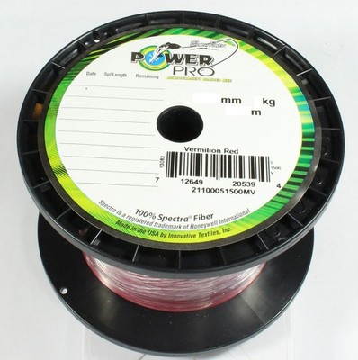 Power Pro rot - geflochtene Angelschnur - 0,19mm / 13kg - je 100 m
