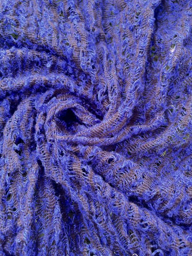 Indigo Blue Unique Natural Fabrics: Sheer, Textured Cotton Linen By 2 Meters. - Picture 14 of 14