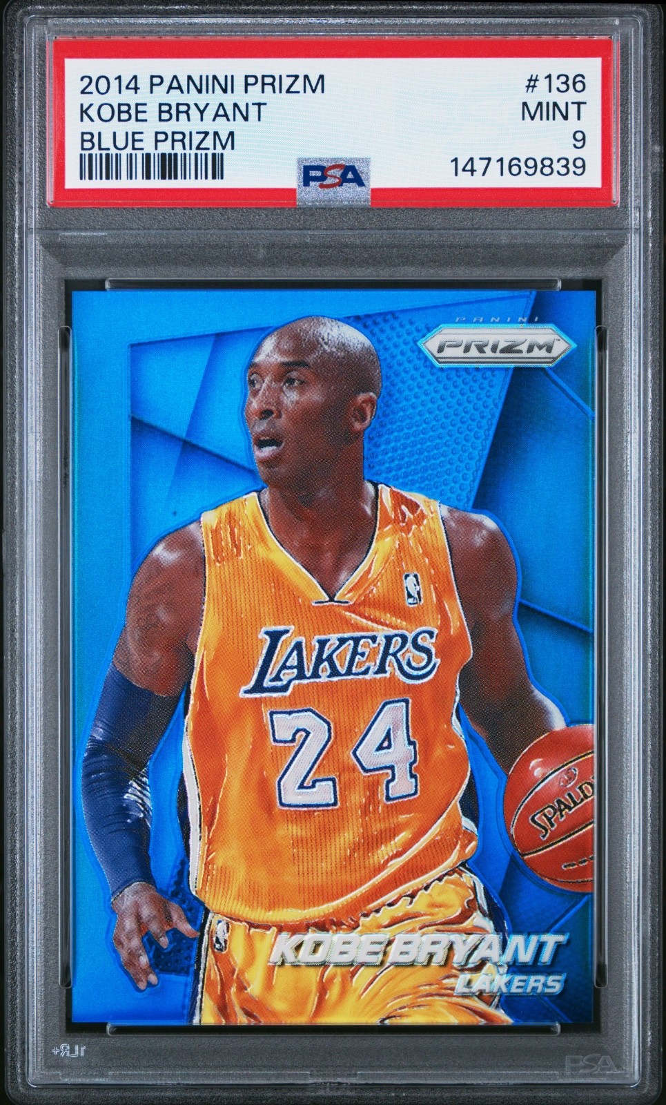 Kobe Bryant 2014 Prizm True Blue /99 PSA 9