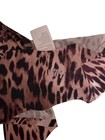 Vitty Women’s 2X Plus Thong Panties Pink/Black Leopard Animal Print 1 Pack — photo 3