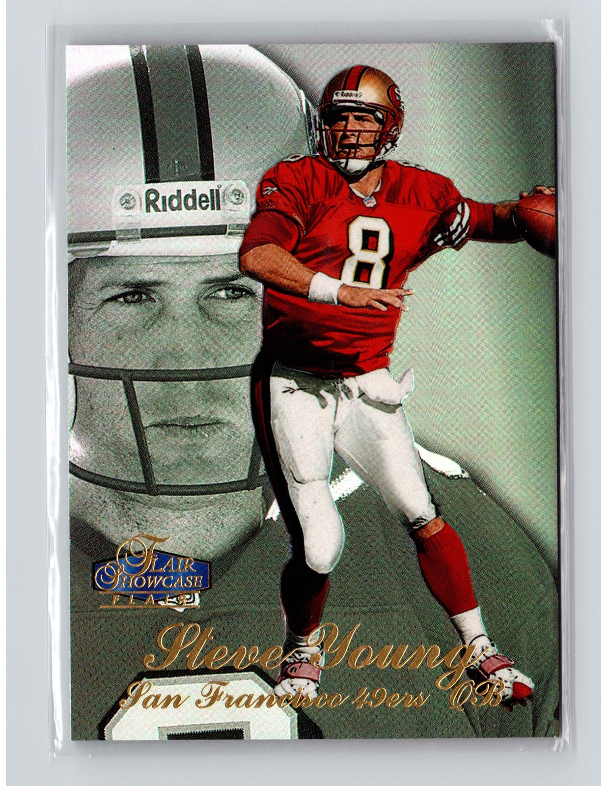 1998 Flair Showcase Steve Young #17 Flair Showcase Row 3 (Flair)
