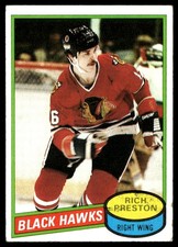 1980-81 Topps Rich Preston Chicago Blackhawks #41