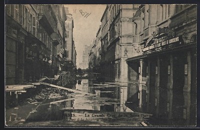 Paris, La Grande Crue de la Seine janvier 1910, Ansichtskarte 1910 