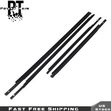 4pcs Window Weatherstrip Moulding Trim Seal Belt For Toyota Yaris 2007-16 Sedan