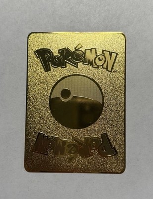 Japanese Pikachu V 20th Anniversary Gold Metal Card Collectible  Gift/Display