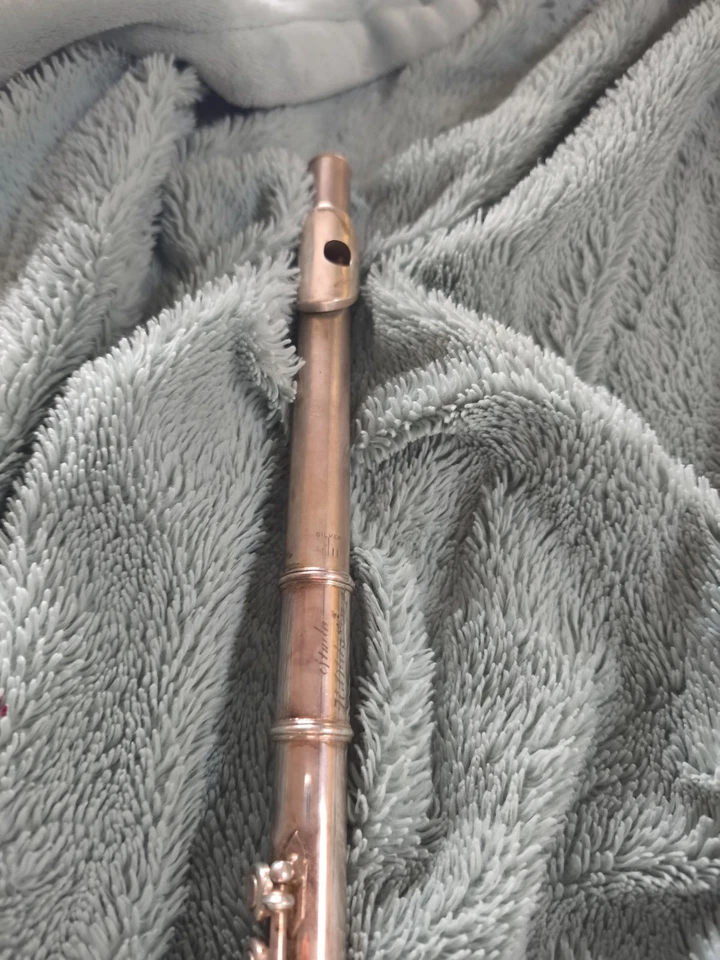 Vintage F.E. Olds Studio Flöte, Versilbert, Bj. ca. 1957, Seriennr. 204479 - Bild 3 von 4