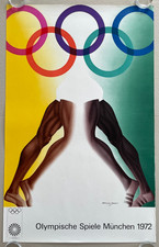 Poster Plakat (Beschädigt) Allen Jones - München 1972 Olympia Pop Art Olympiade