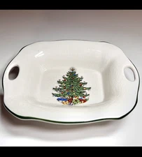 Cuthbertson Christmas Tree nut candy dish New Old Stock