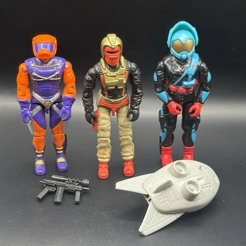 GI Joe 1989 Iron Grenadiers Lot of 3 - Ferret TARGAT Annihilator Action Figures