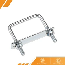 Square U-Bolts 3-1/4"(82mm) Inner Width Carbon Steel M8 with Nut