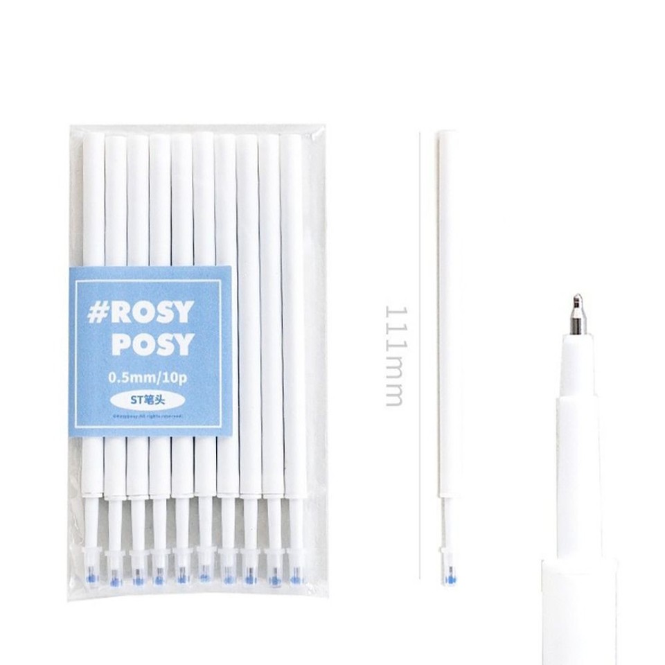 Black Ink Gel Pen Set Plastic Shell Stationery New Blush Design Gel ...