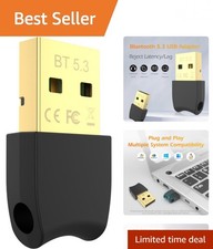 Portable Plug Play Bluetooth 5.3 USB Adapter for Enhanced Device Connectivity