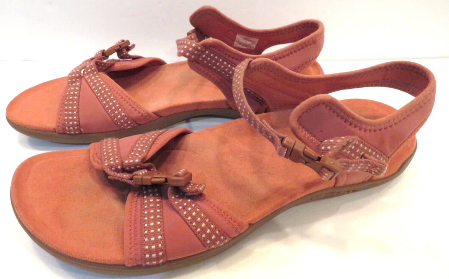 Merrell Sandali Donna Scarpe Taglia 9 Redwood Cuscino Aria Memory Foam Regolabile