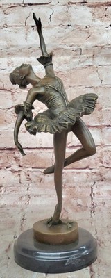 Preiss Museum Quality Bronze Ballerina Sculpture Bookend Book End Statue Figure