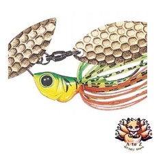 NEW Evergreen Spinnerbait D-Zone Fly Double Willow Leaf 1/4oz Hot Tiger #06