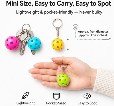 Pickleball Keychain Set 8/16/24/48 Pack - Fun Unique Gifts for Women Men & Lover
