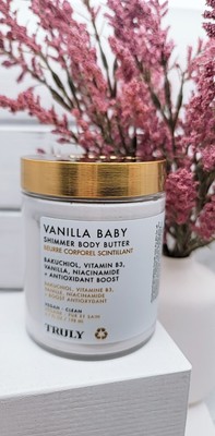 Truly Vanilla Baby Shimmer Body Butter -vegan - Full Size 6.7fl Oz 